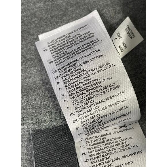 Adidas 3-Stripes Leggings Gray Cotton‎ Blend Mid Rise Women's Medium Activewear - Picture 4 of 8